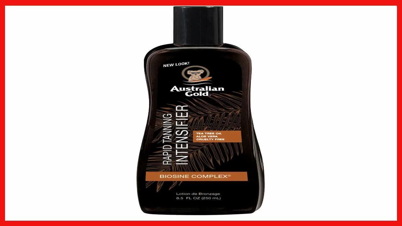 Australian Gold Rapid Tanning Intensifier Lotion, 8.5 Fl Oz With Tea Tree Oil and Aloe Vera