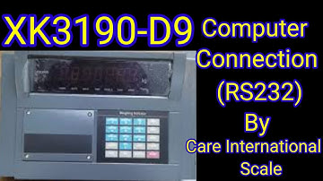 How to Connect XK3190-D9 Indicator to a Computer via RS232