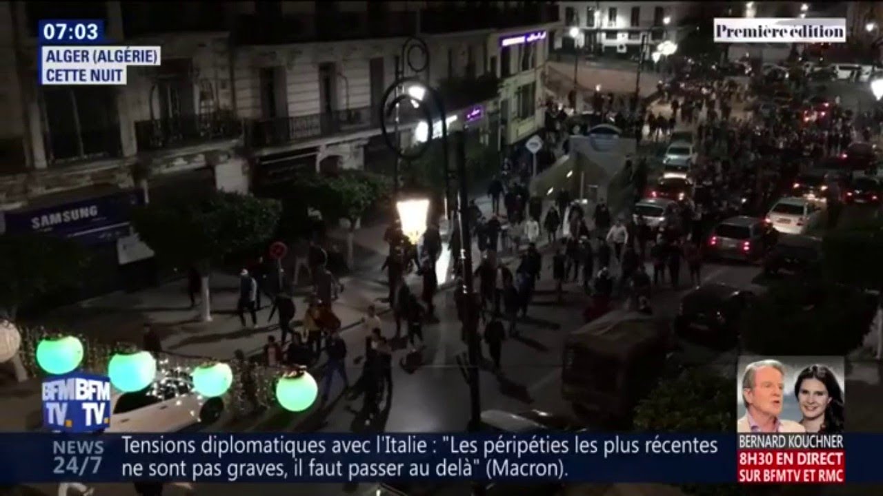 Algérie: une nuit de protestation contre la candidature d'Abdelaziz Bouteflika bfmtv i shot the sheriff