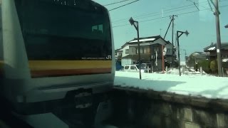 【E653系1100番台デビュー!】 特急しらゆき 120km/h運転 ②新津⇒加茂