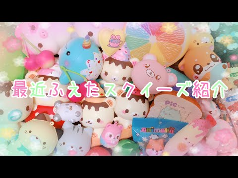 ぷに丸大量》最近フリマアプリで購入したスクイーズ紹介 🌸🌿 New