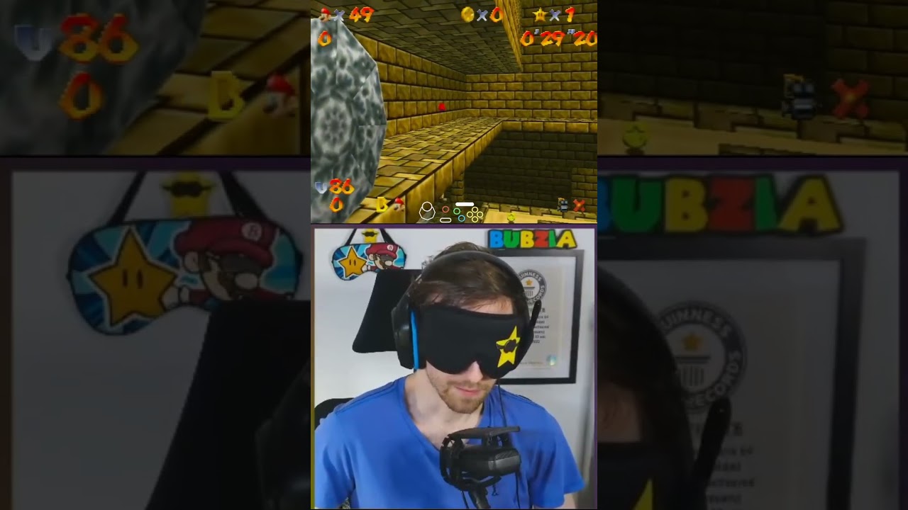 The CLEANEST Movement #speedrun #mario #blindfolded