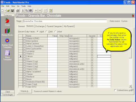 Food Label Software