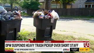 Indy Public Works suspends heavy trash pickup over short staff