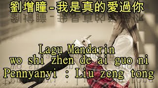 Video thumbnail of "Lagu Mandarin wo shi zhen de ai guo ni,劉增瞳-我是真的愛過你"