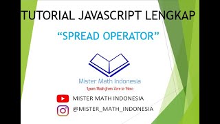 Spread Operator - Tutorial Javascript Lengkap