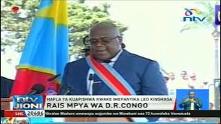 Rais mpya wa Congo Tshisekedi augua ghafla akisoma hotuba yake