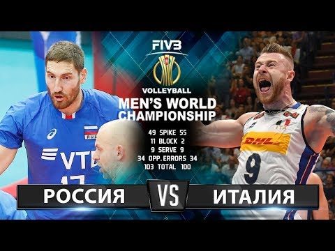 Волейбол | Россия vs. Италия | Чемпионат Мира 2018 | Лучшие моменты игры