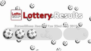 Euromillions Results for Tuesday 22nd May 2012