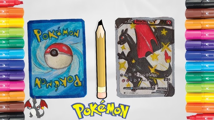 Alguém decidiu pintar as cartas de Pokémon