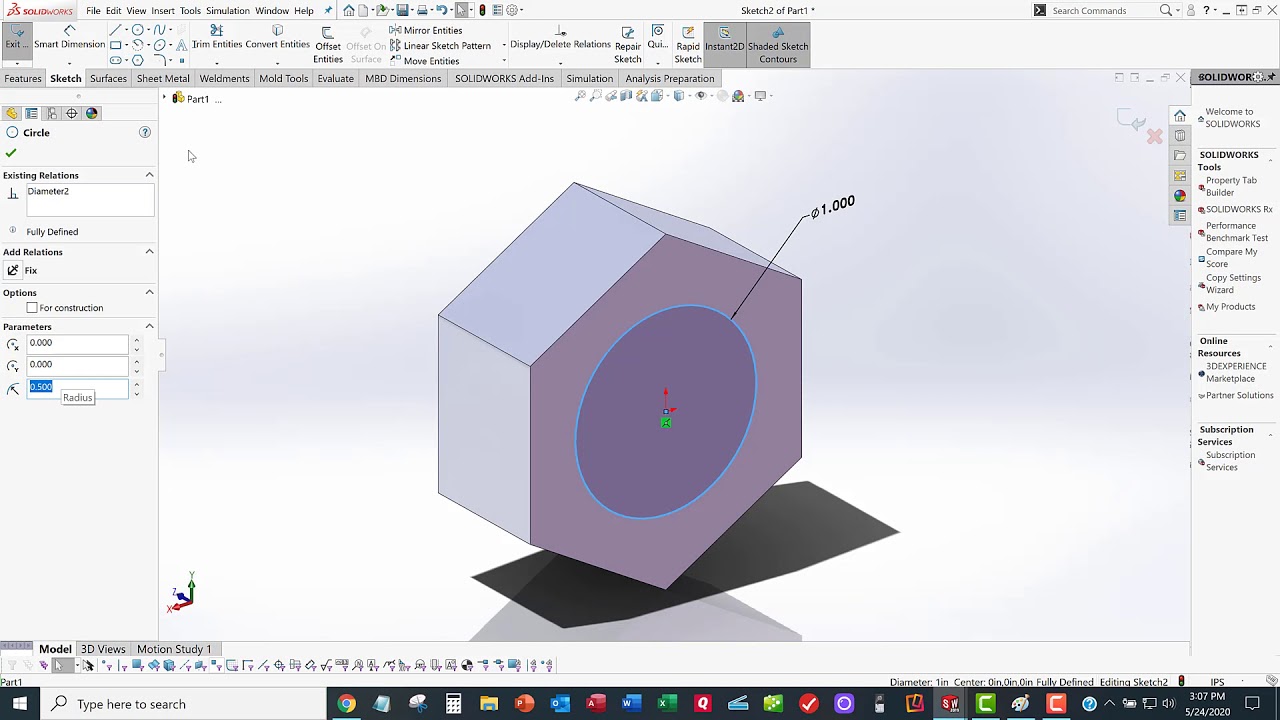 NRGYYYXX01 Hex Bolt Solidworks YouTube
