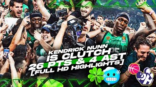 Kendrick Nunn IS CLUTCH 26 PTS & 4 AST In Huge Game 5 Win ! 🍀🥶 [FULL HD HIGHLIGHTS]