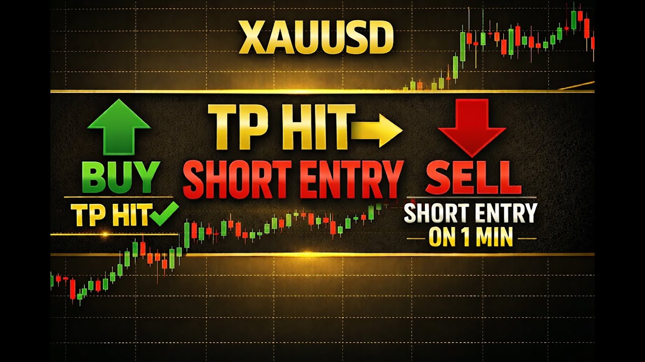 Gold Market Execution: TP Hit → Short Position