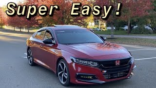 Changing the Spark Plugs on (20182021) Honda Accord in under 10 mins  VERY EASY!!