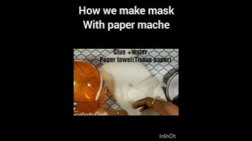 How we make mask With paper  mache #youtubeshorts #shortvideo #trendingshorts