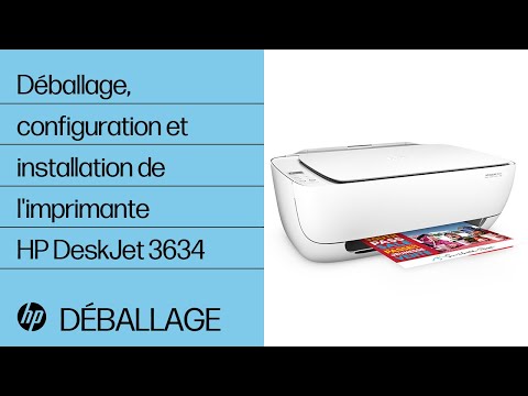 Déballage, configuration et installation de l'imprimante HP DeskJet 3634 | @HPSupport