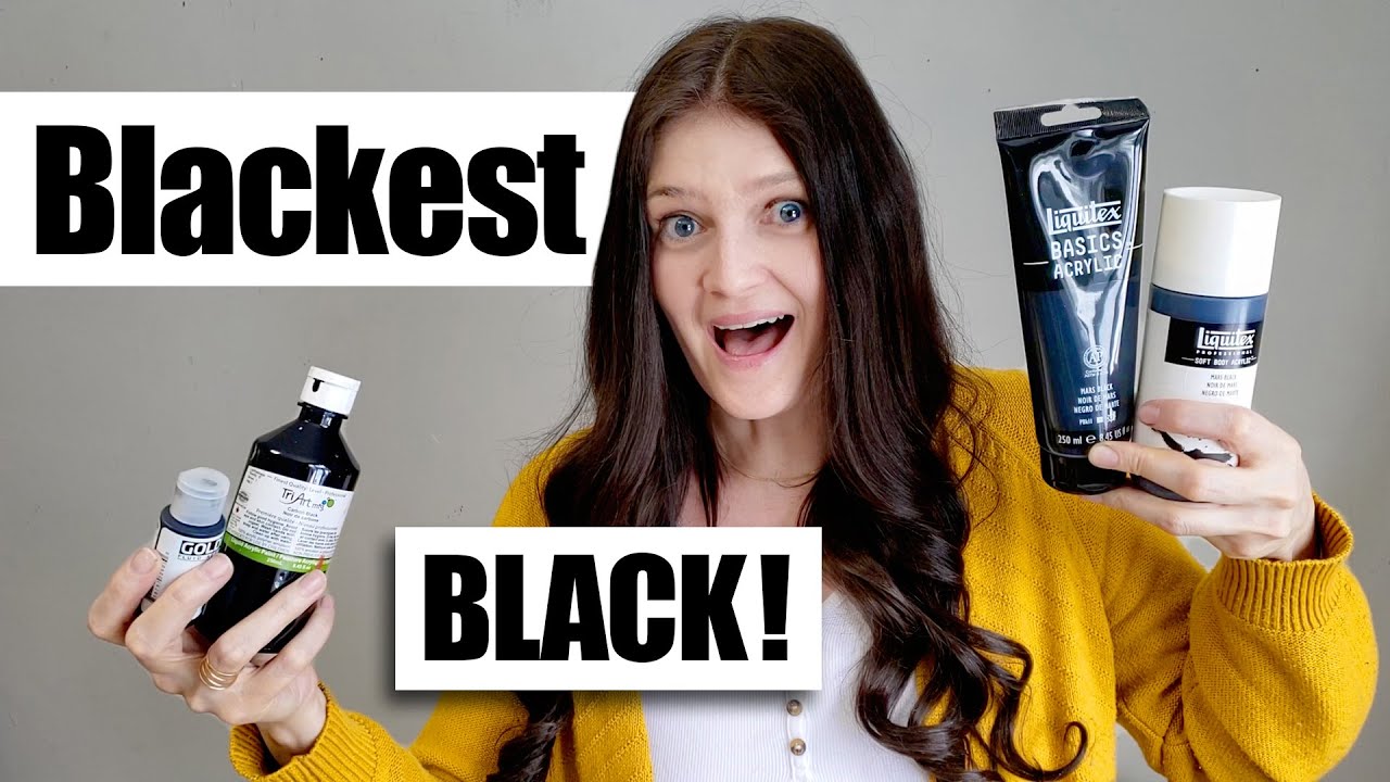 The BLACKEST black acrylic paint! 