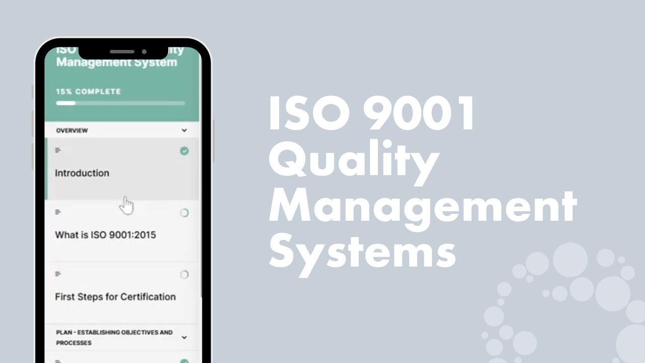 Why complete the ISO 9001 Quality Management Systems course