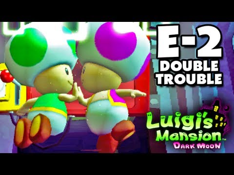 Luigi's Mansion Dark Moon - Treacherous Mansion - E-2 Double Trouble (Nintendo 3DS Walkthrough)