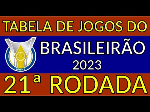 TABELA DE JOGOS BRASILEIRO 2023 SRIE A   21 RODADA   PRXIMOS JOGOS DO CAMPEONATO BRASILEIRO 2023