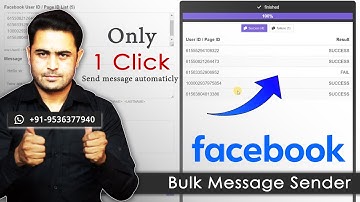 facebook bulk message sender free | facebook auto message sender #facebook