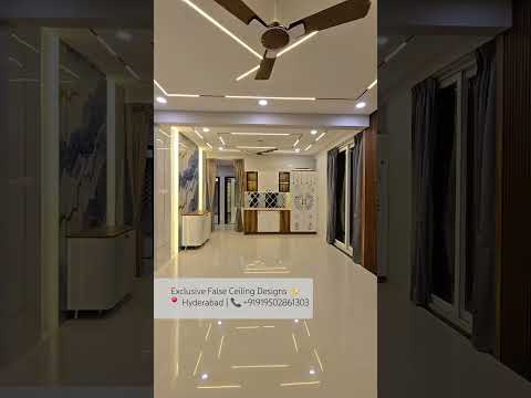 Luxury False Ceiling in Just 6 Sec Hyderabad Homes #ceilingwork#hyderabad #falseceiling