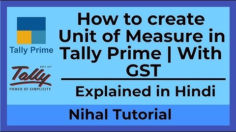 How to create Unit of Measures in Tally Prime | Simple & Compound | Tally Prime | In Hindi