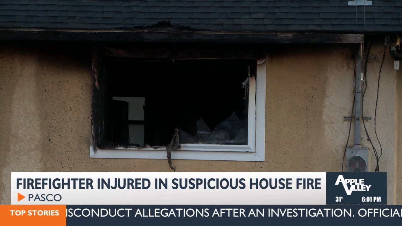 Firefighter hurt in "suspicious" house fire Wednesday - YouTube