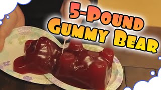 Dan and Arin Demolish a Giant Gummy Bear  GrumpOut