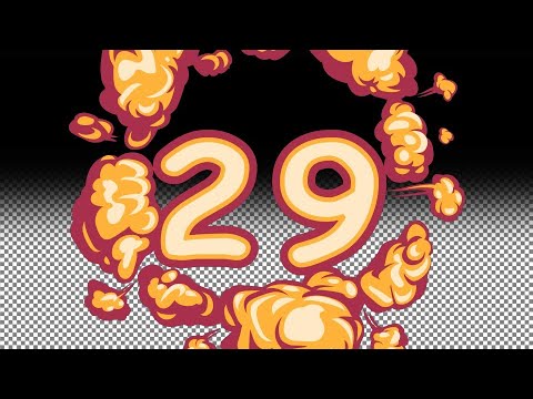 Comic Boom 30 Second Countdown With Transparent Background - FREE DOWNLOAD
