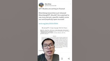 GPT comes to finance with BloombergGPT!