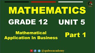 Celebrity 1. Math's Grade 12 Unit 5 Mathematical Applications in Business | Part 1 Ratio and Rate |New Curricu Wealth
