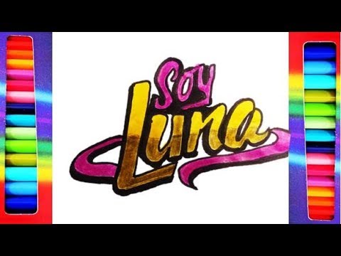 Cómo dibujar el logo de Soy Luna (Logotipo de Soy Luna) - YouTube