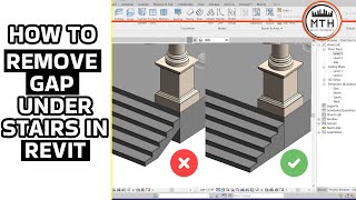 How to Remove Gap Under Stairs in Revit Tutorial