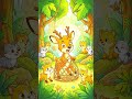 Four Friends How to Survived in Jungle #story #aivideo #facts #cartoon #animation #shorts