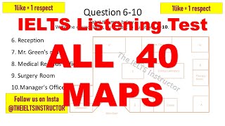 All 40 Maps test 4 - IELTS listening test 2024