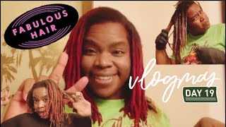 SPLAT midnight scarlet hair dye | LOC color reveal with @ShalisasJournal  | vlogmas Day 19