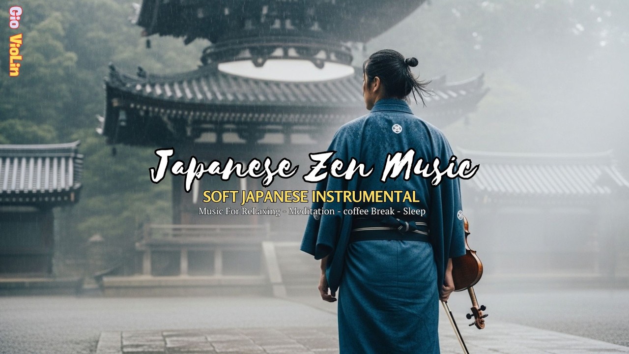 Peaceful Night in Japan – Japanese Flute & Zen Music for Relaxation | Gio Violin