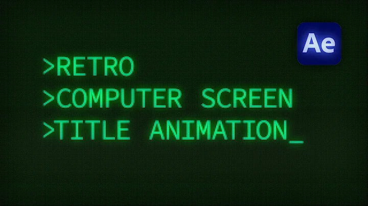 Create captivating retro computer screen animations