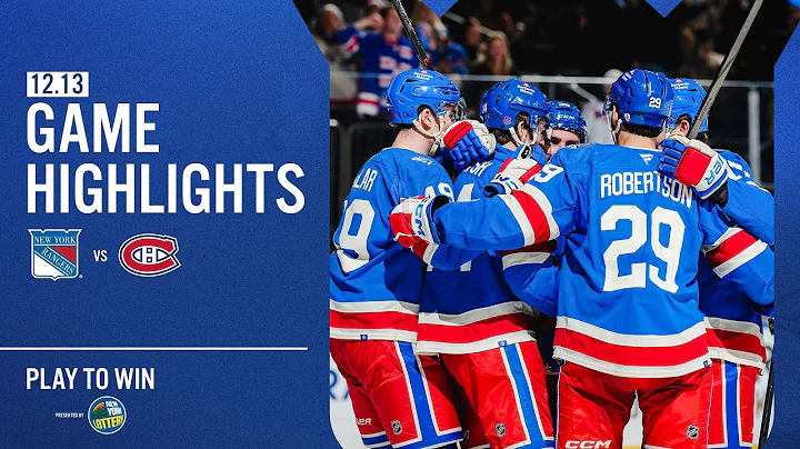 GAME HIGHLIGHTS | 2025-26: New York Rangers vs Montreal Canadiens (12/13/25)