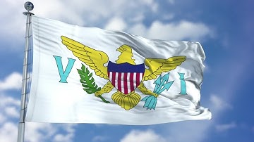 Virgin Islands US Flag Animation Motion Graphics