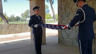 Riverside National Cemetery 7-31-19 Full Military Honors Memorial Service for Ron Smith & Connie