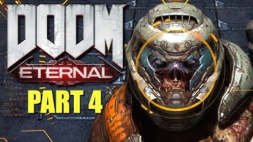 DOOM Eternal Walkthrough - Part 4 - DOOM Hunter Base (Boss Fight)