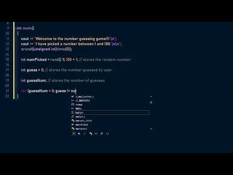 Visual Studio - Coding a number guessing game in C++