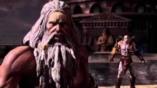 Kratos VS Zeus (cinematic)- God of War 3 Remastered