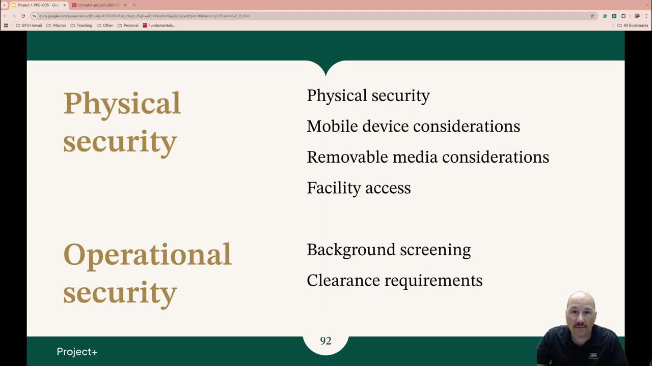 2025 Project+ PK0-005 Explain relevant information security concepts ...