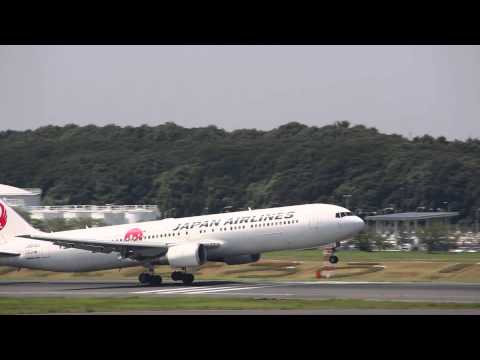 日本航空 B767 ５連発離陸 成田空港 Japan Airlines takeoff 5 times Takeoff at NARITA Airport
