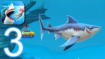 Hungry Shark World Gameplay Walkthrough Part 3 - Porbeagle (ios,Android)