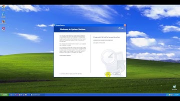 System Restore in Normal Startup Mode - Method #1 (Windows XP)