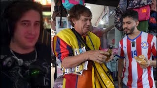 Vector reacts to Paraguayan street food.
